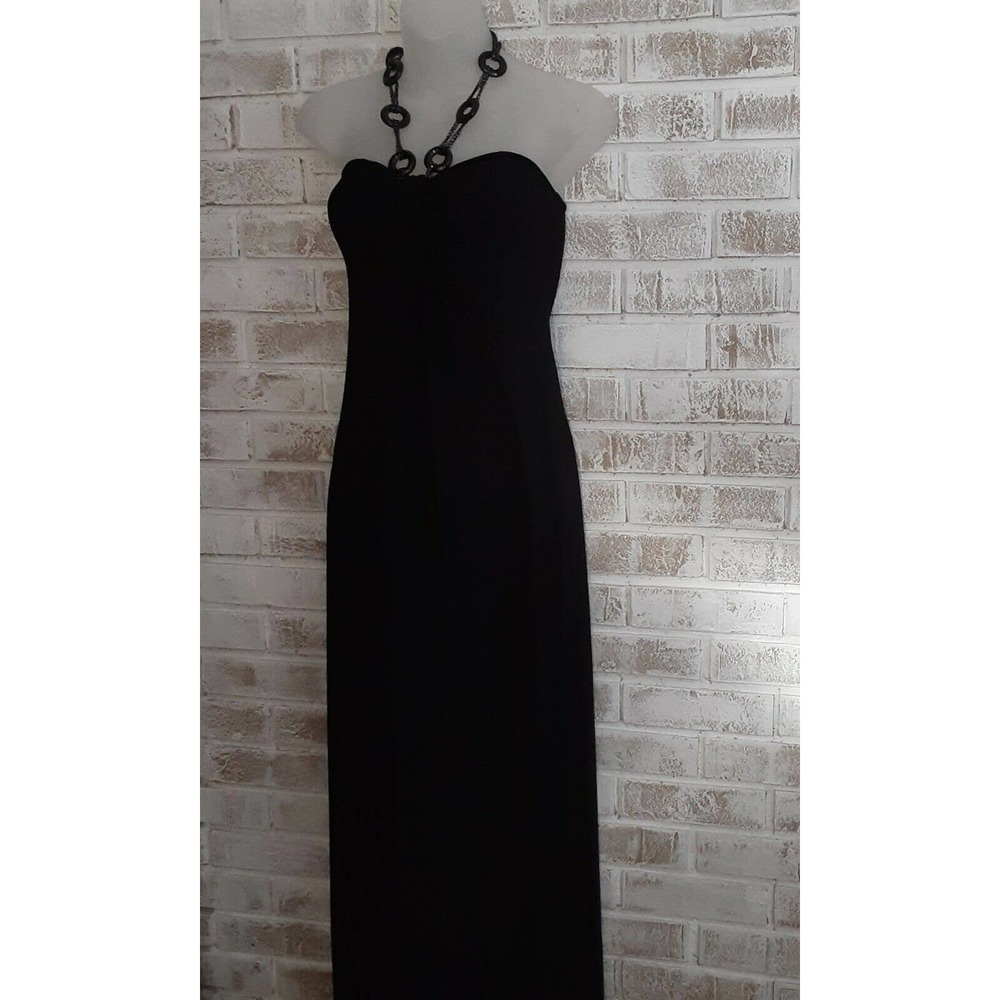 Studio Y Necklace Halter Maxi Dress sz S Clubbing, Dance, Date Night - Picture 2 of 7